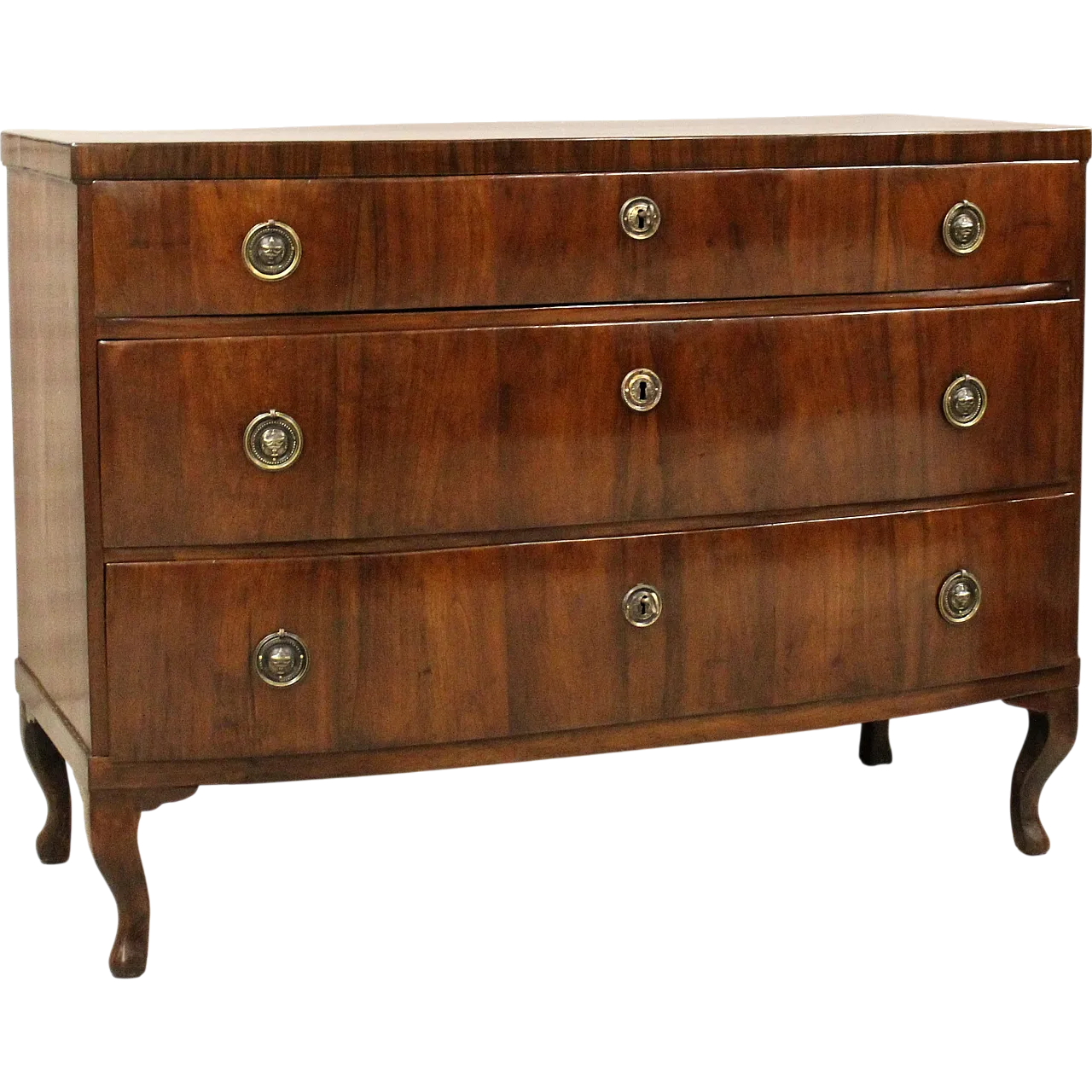 Louis XV chest of drawers inItalian walnut, 18th century 14