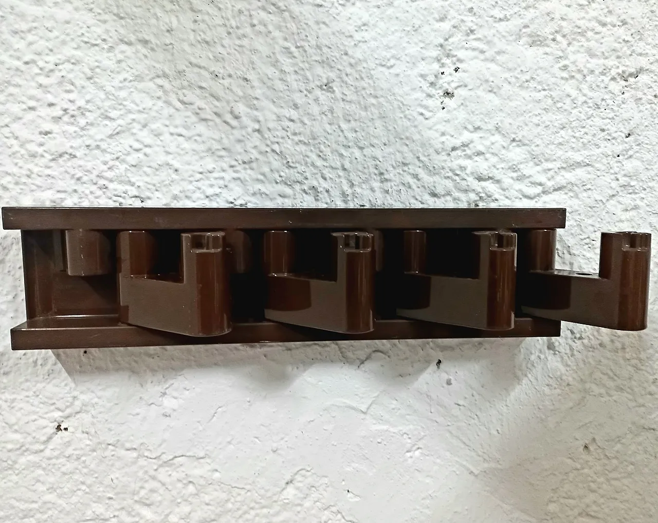 Minivip Velca brown wall coat hanger, 70s 2