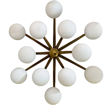 Stella-style chandelier by Angelo Lelli for Arredoluce, 1970s