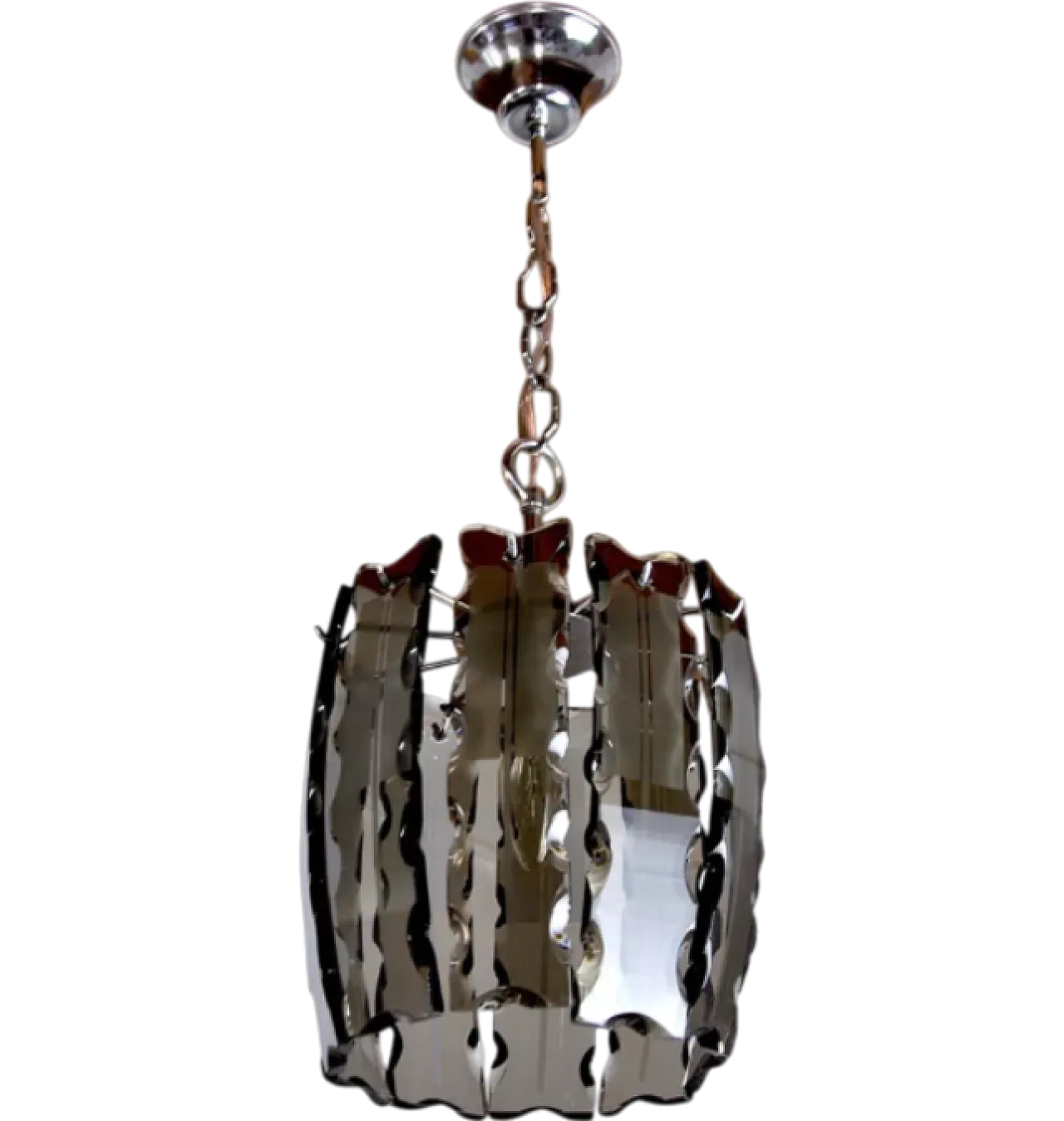 Veca black Murano glass chandelier, 1970s 8