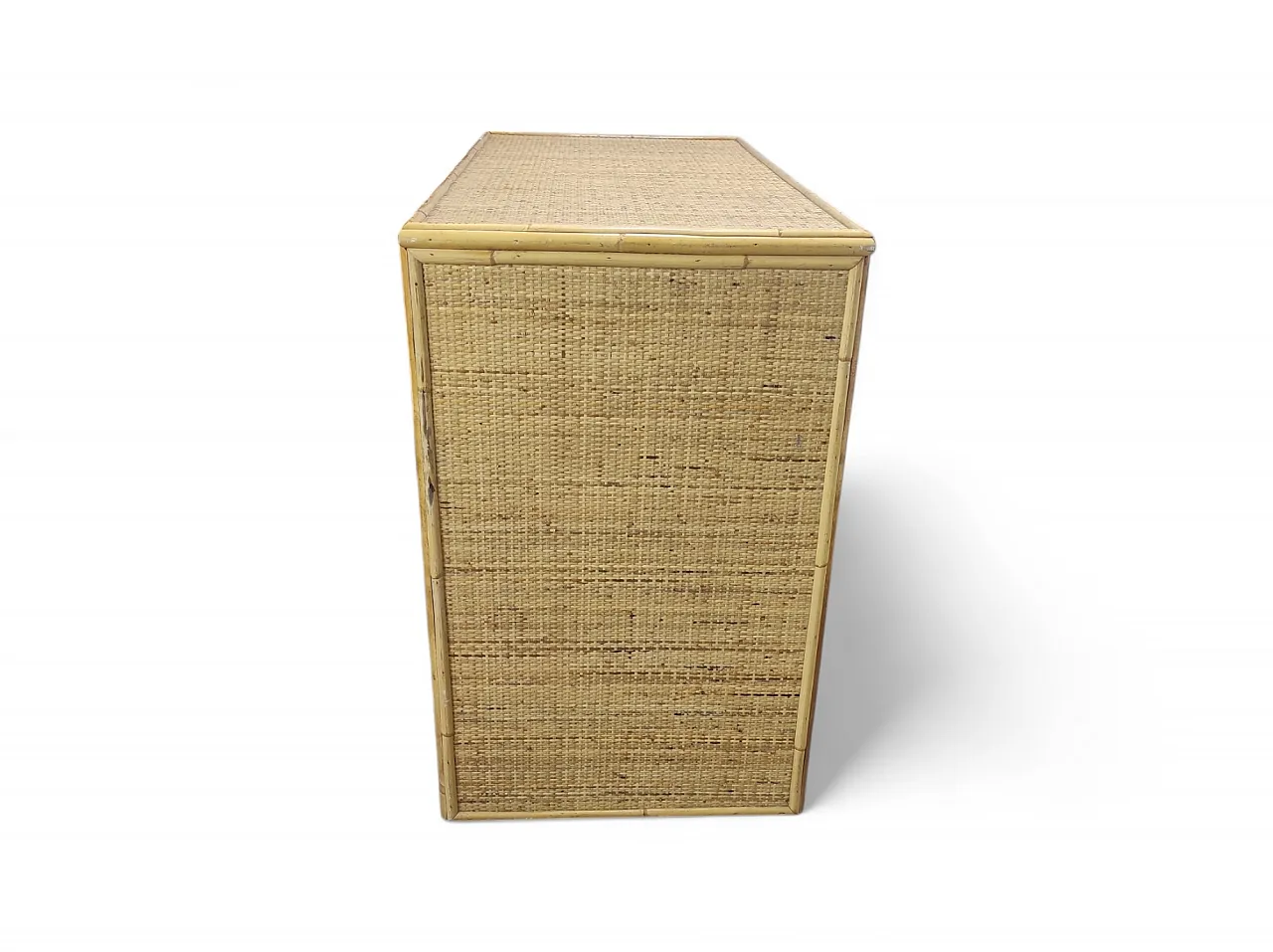 Bamboo wicker desk, 1970s 2