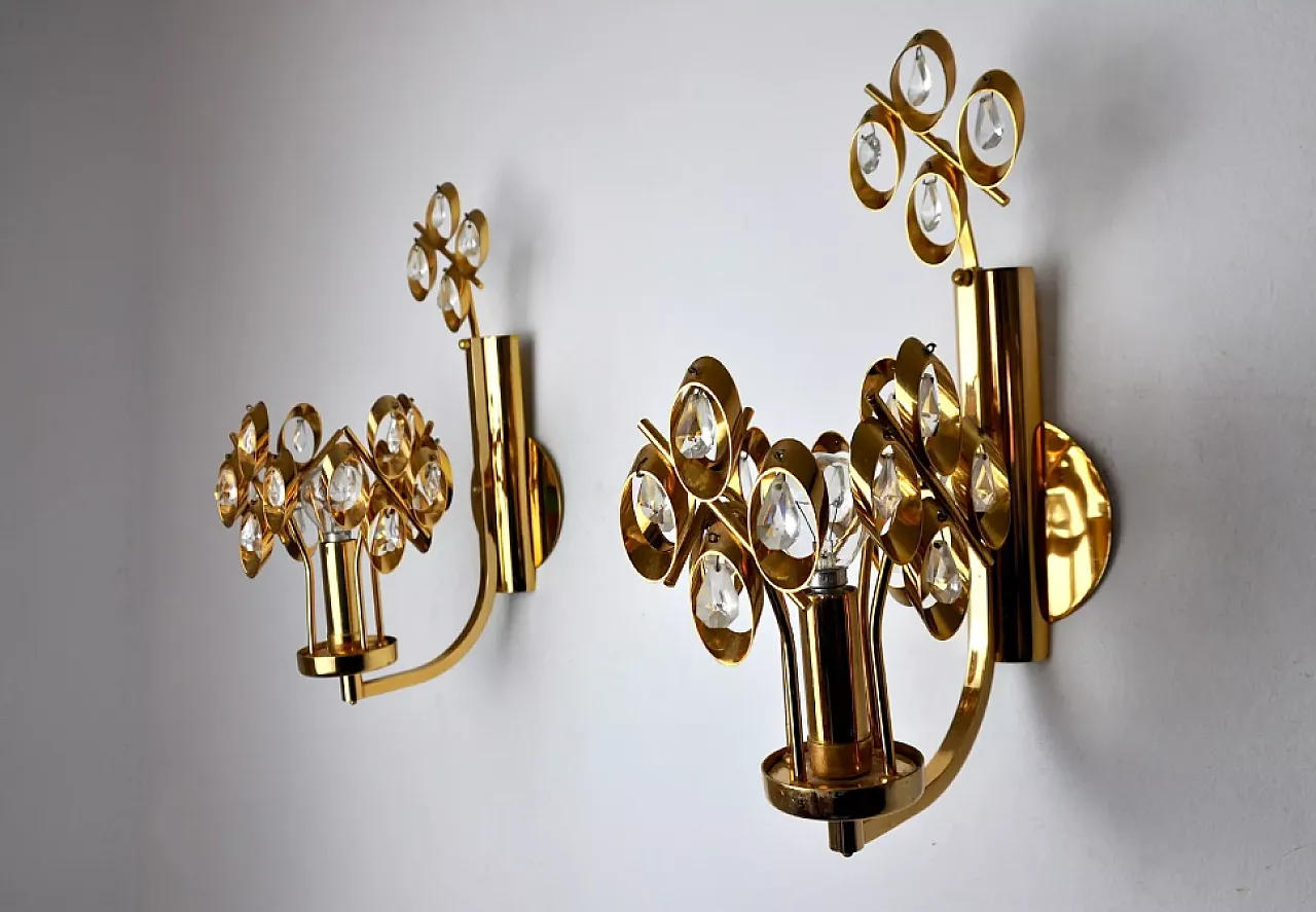 Pair of Palwa wall lights by Ernest Palm, 1960s 3