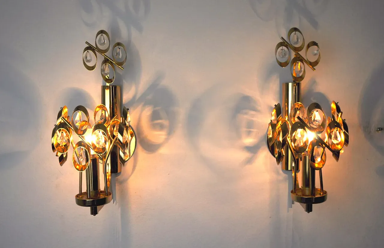 Pair of Palwa wall lights by Ernest Palm, 1960s 5