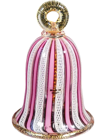 Murano blown glass bell, mid-20th century