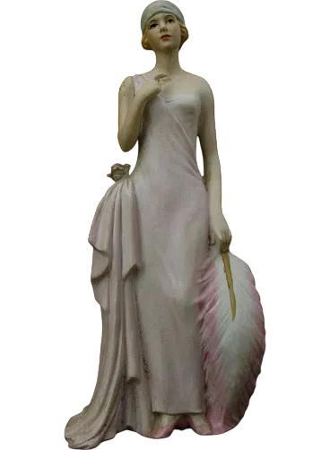 Liberty figurine in Capodimonte biscuit, early 1900s