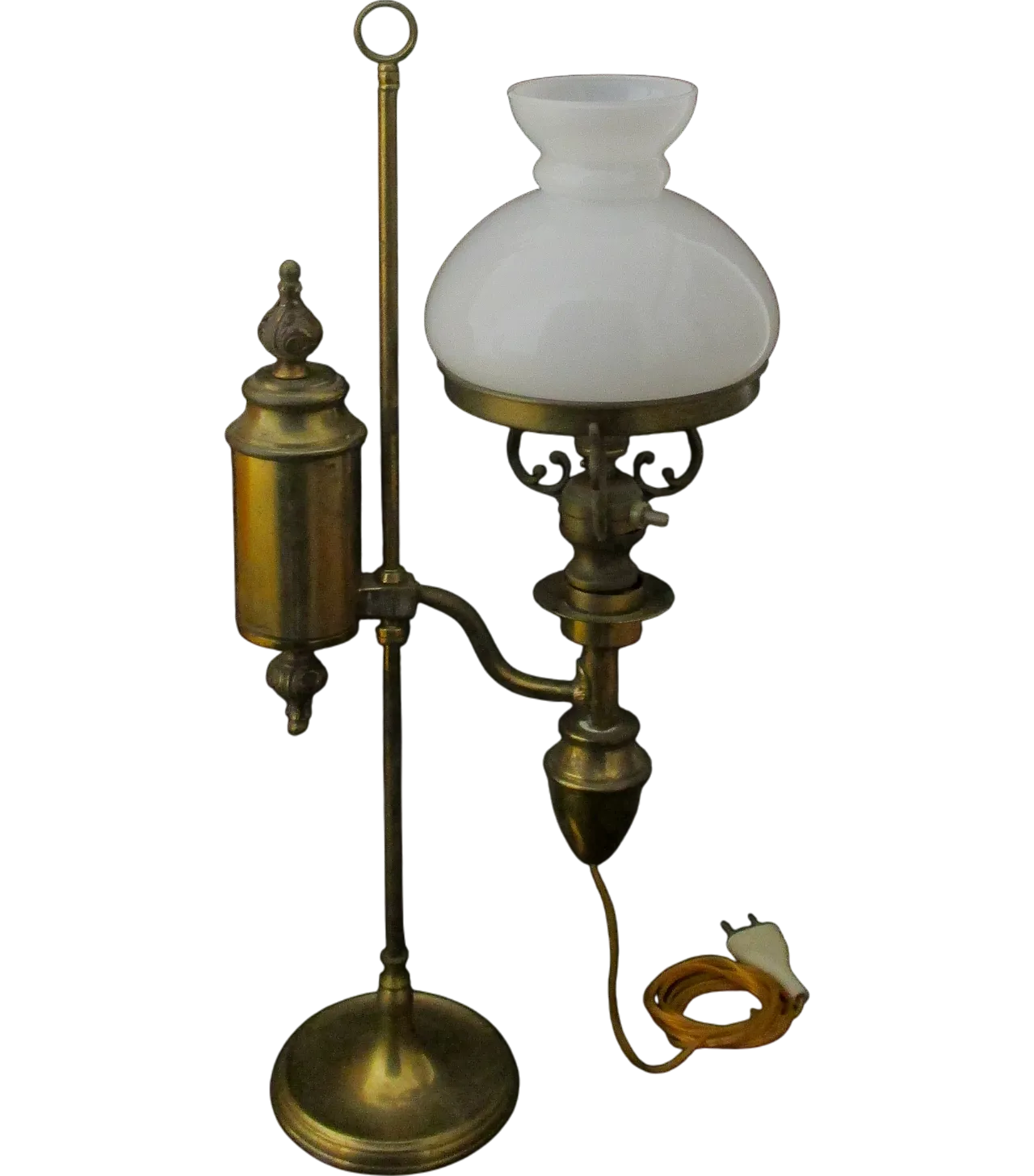 Liberty desk lamp in brass and glass, 20th century 12