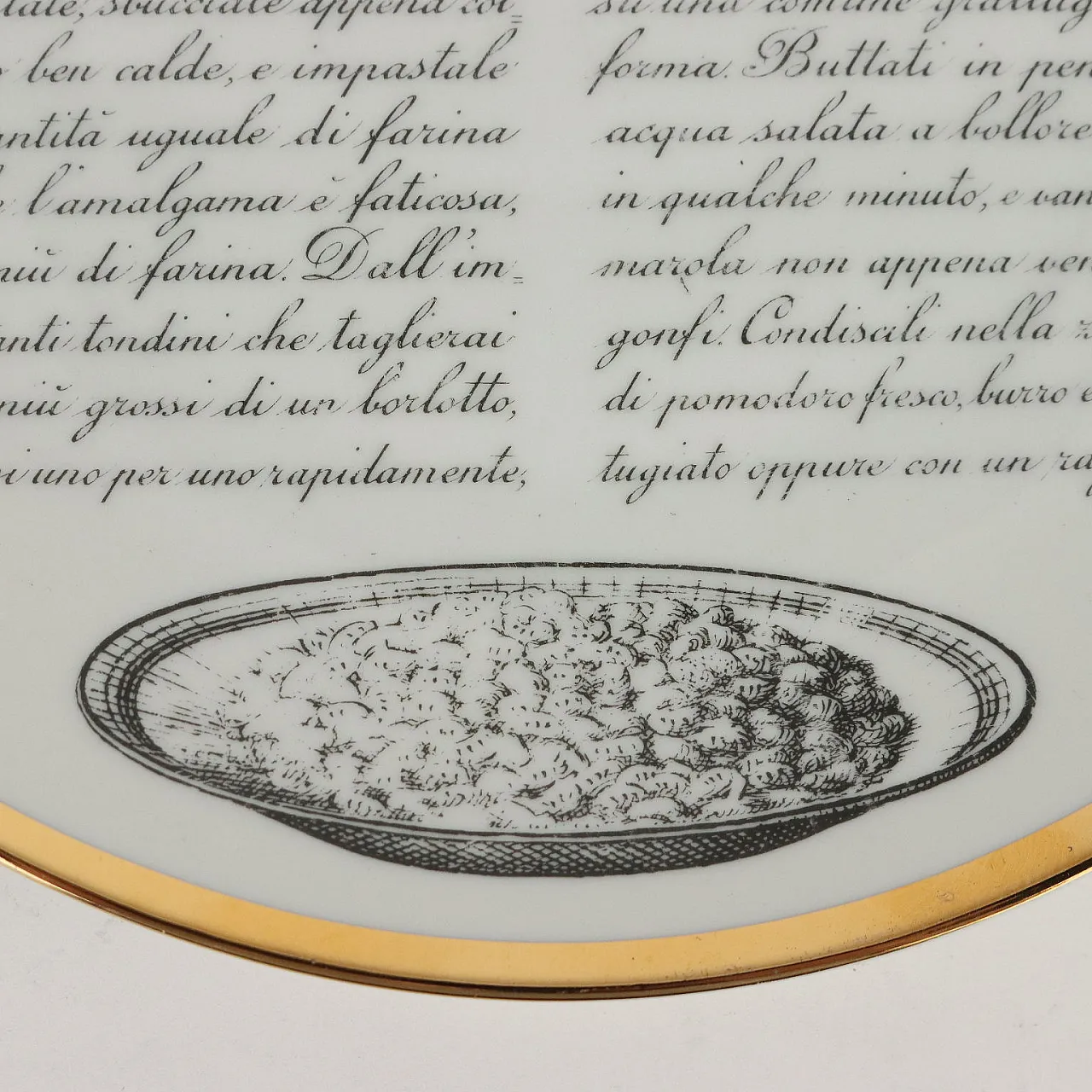 Piatto Specialità Milanesi di Piero Fornasetti, anni '60 5