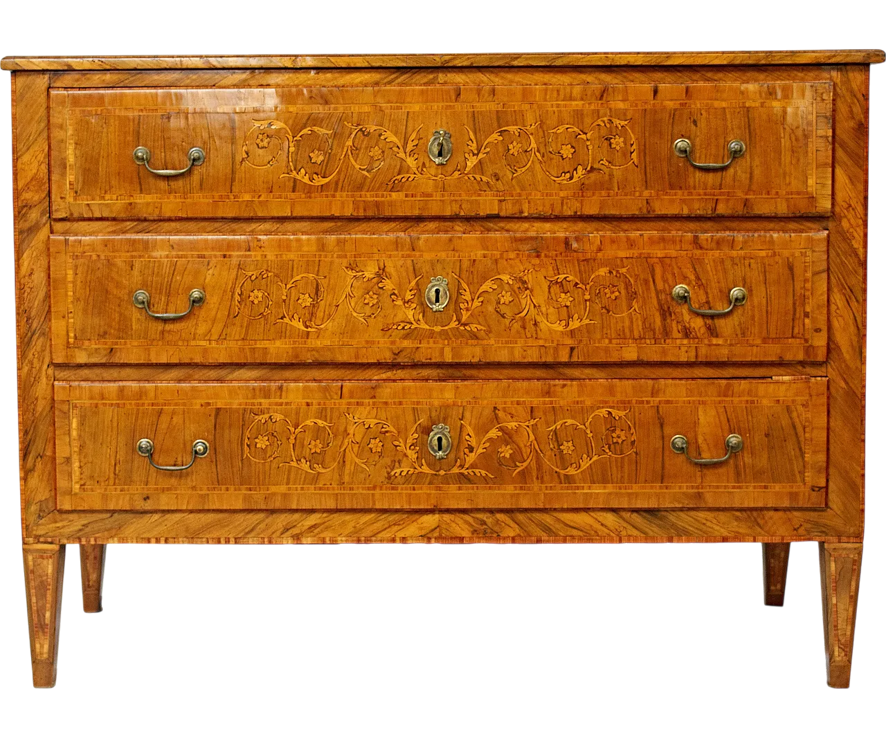 Neoclassical Italian chest of drawers, 18th century 10