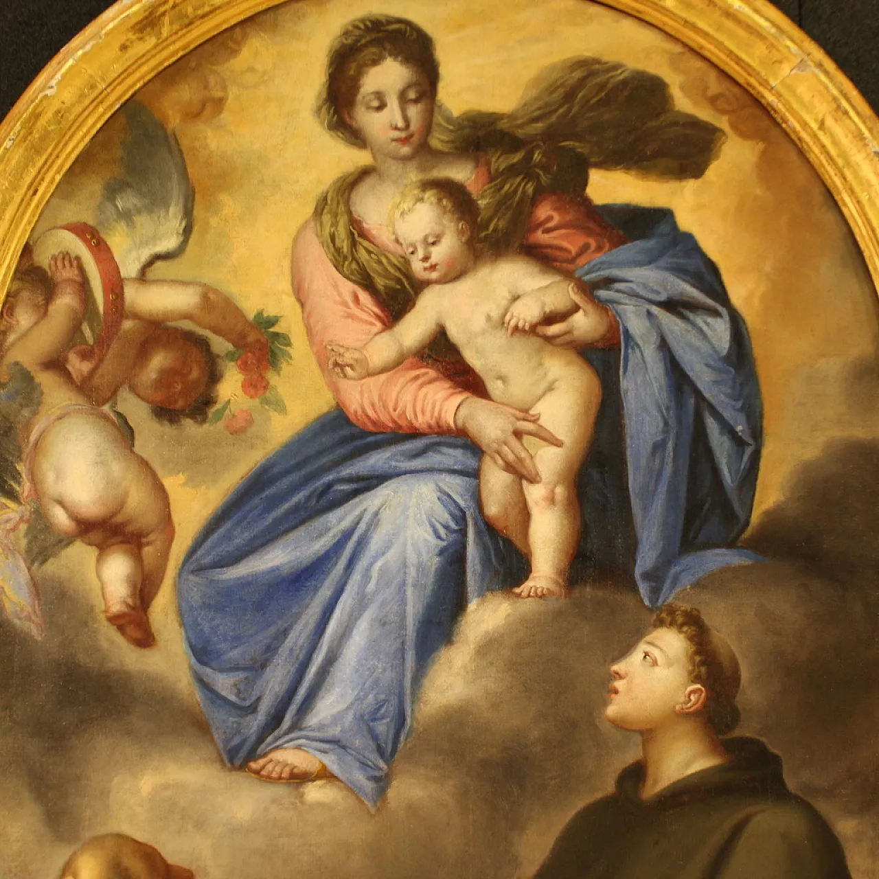 Venetian school, altarpiece with the Virgin and child, 17th century 3