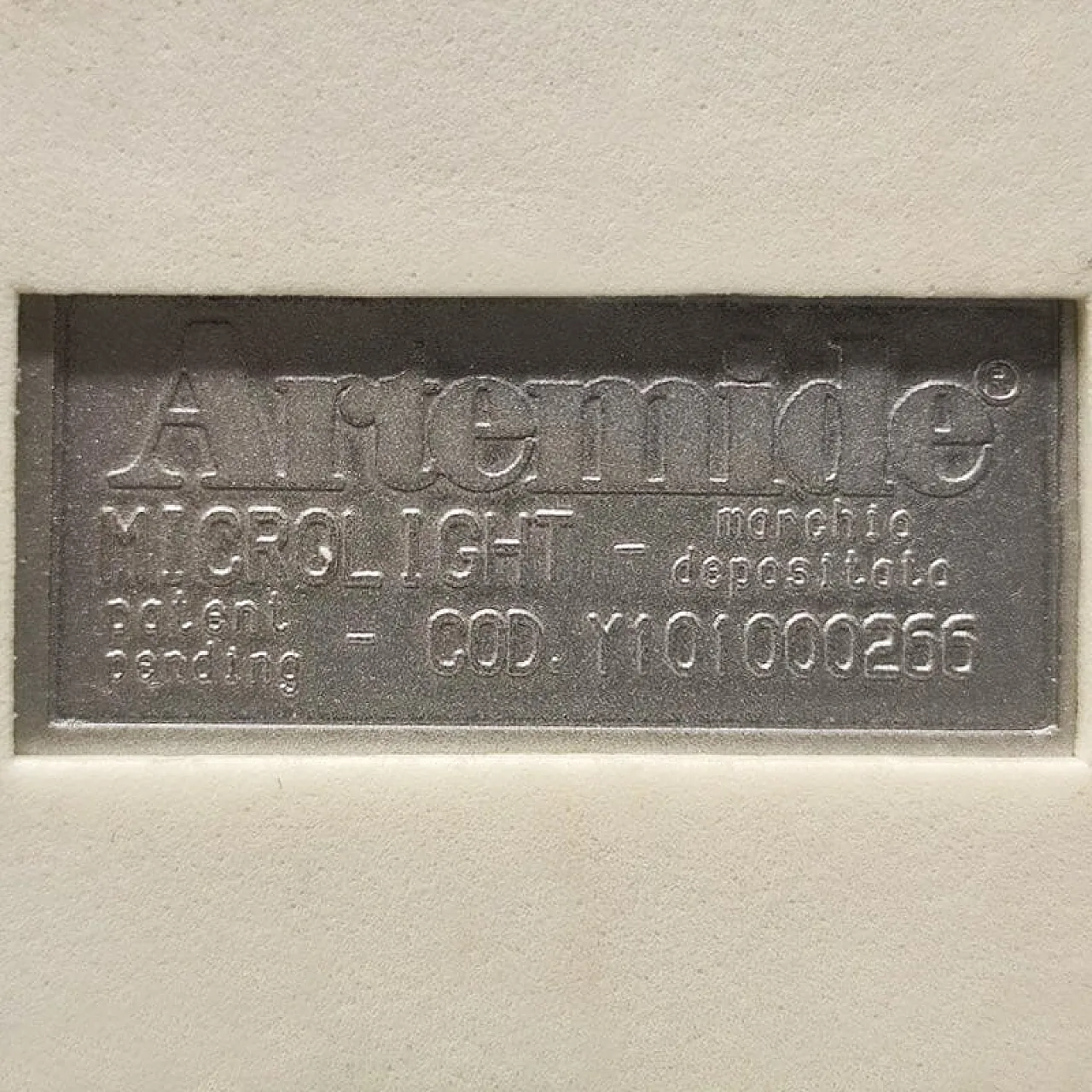 Blue table lamp "Microlight" by Ernesto Gismondi for Artemide, 1990s 8