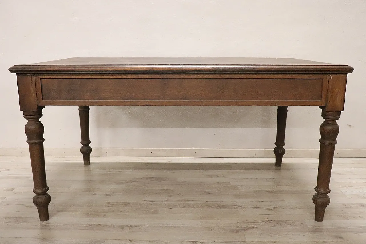 Rustic chestnut wood table, 1900s 4