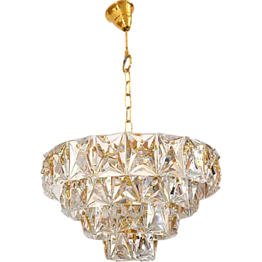 Four-tier glass chandelier, 1970s