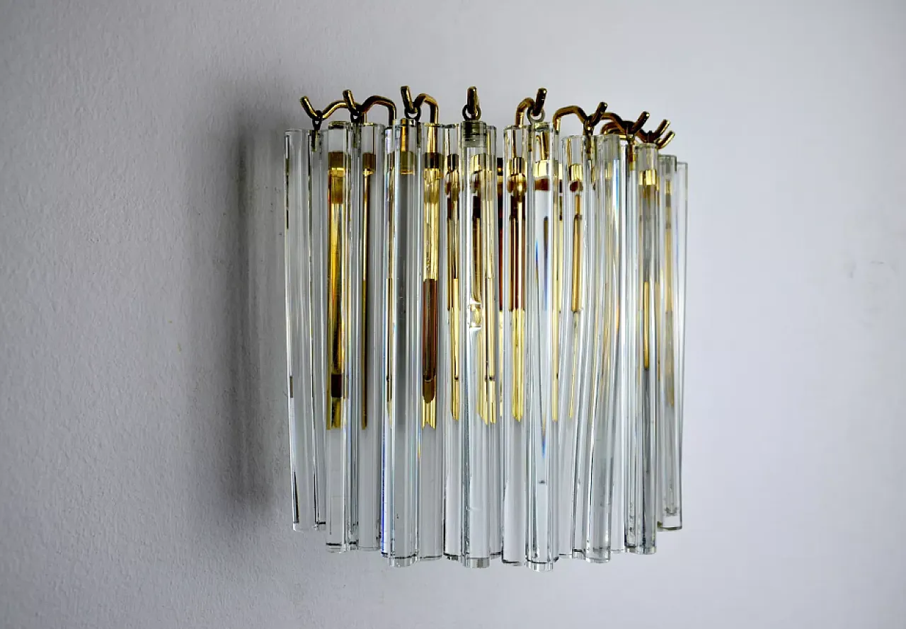 Single wall lamp by Venini, 1970s 4