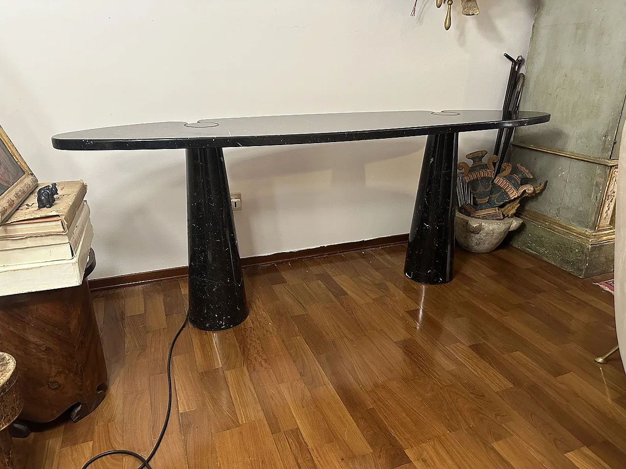 Marquina marble table by Angelo Mangiarotti, late 20th century 17