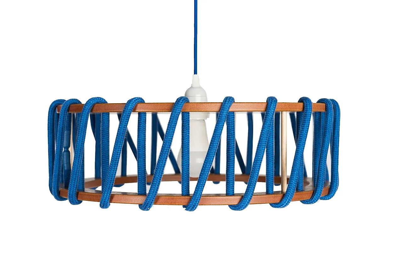 Blue Macaron pendant lamp by Silvia Ceñal for Emko, 2000s 2