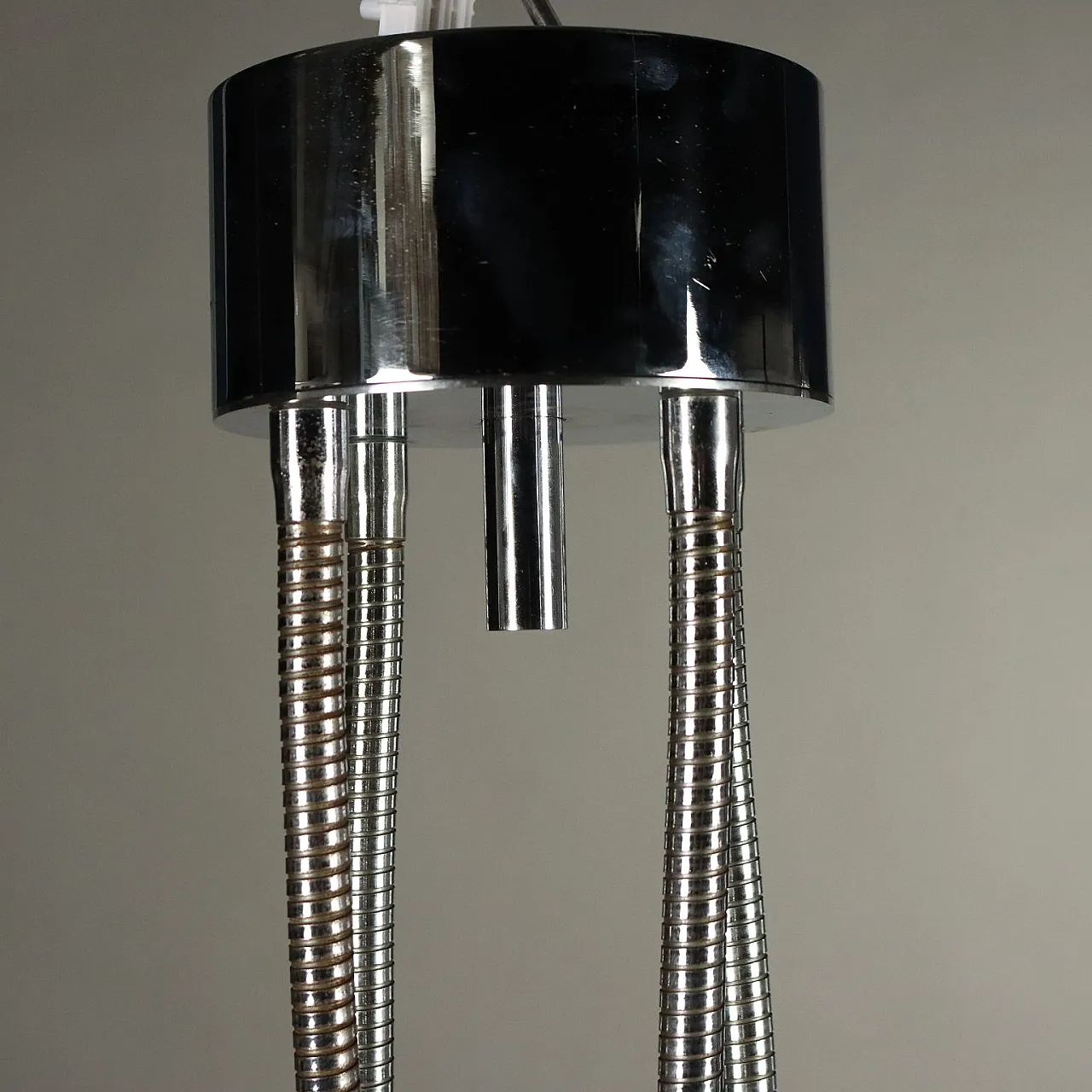 Ceiling lamp chromed metal, 1960s-1970s 4