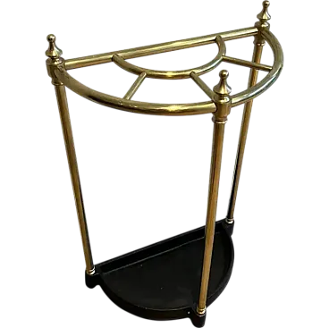 Rounded brass umbrella stand, early 20th century