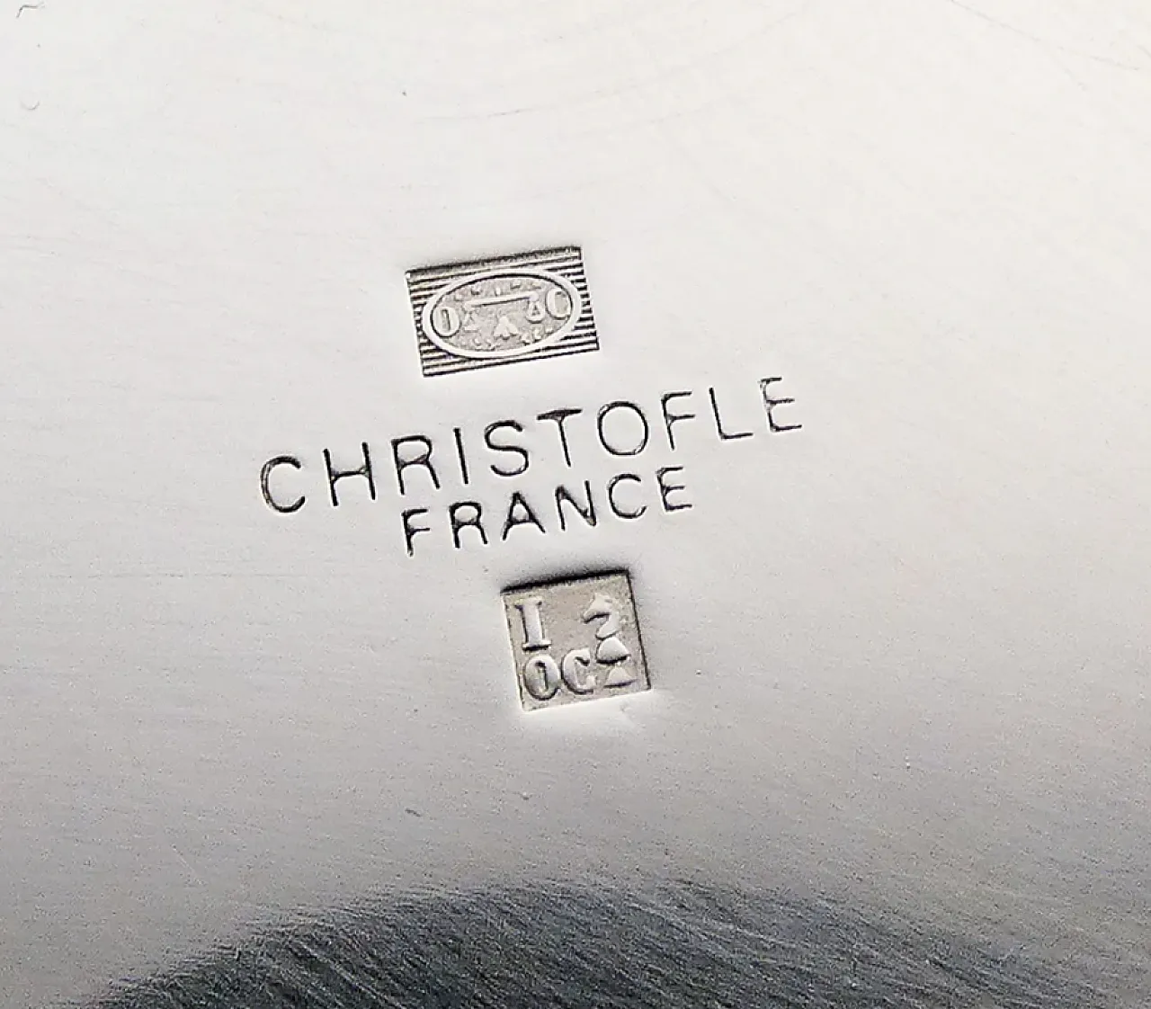 Glacette in silver laminated metal by Christofle, 1990s 6