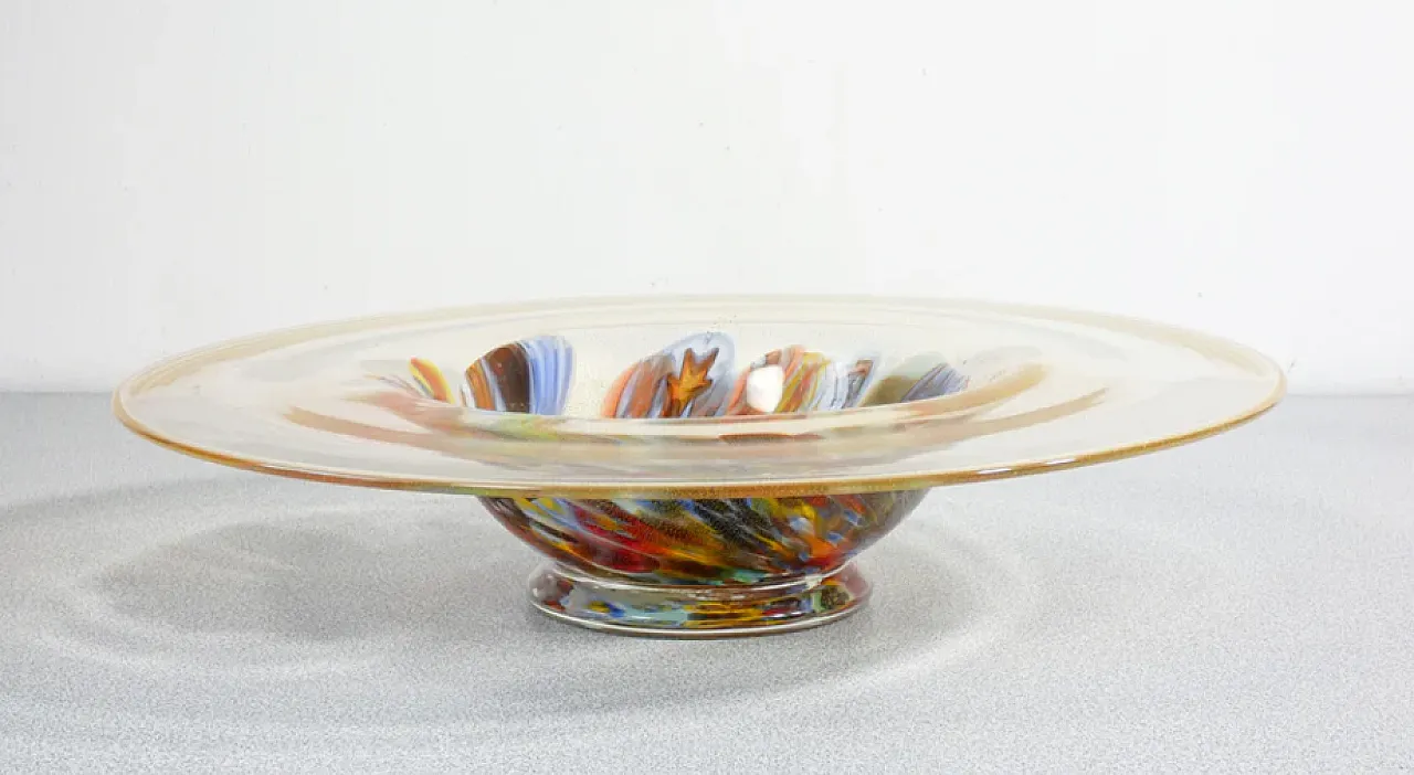 Blown Murano glass dish by Giampaolo Nason, 1990s 3