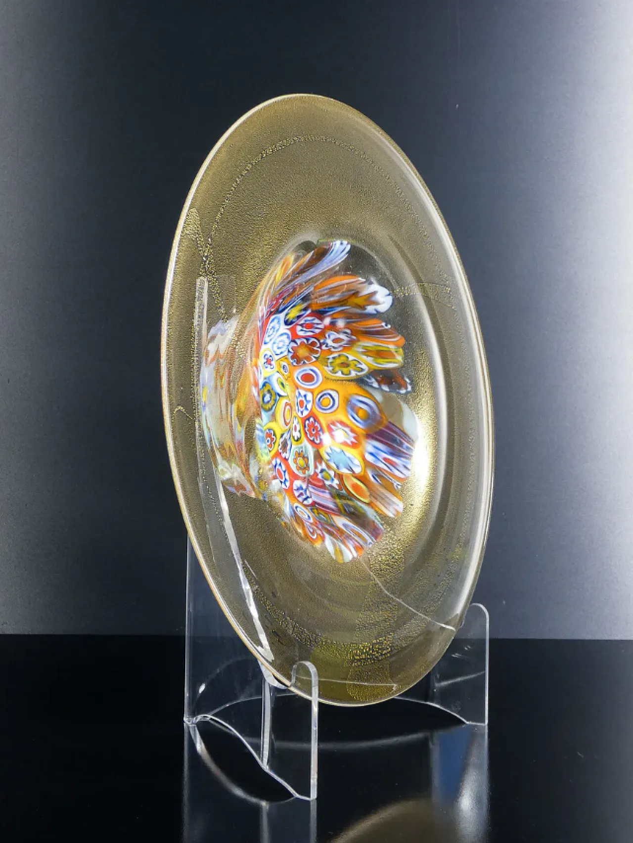 Blown Murano glass dish by Giampaolo Nason, 1990s 4