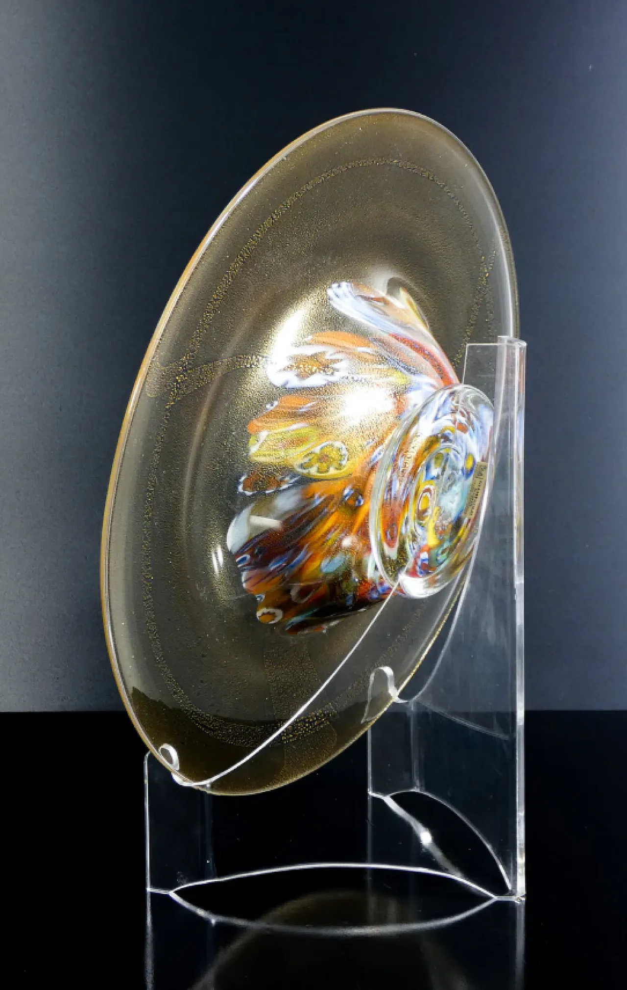 Blown Murano glass dish by Giampaolo Nason, 1990s 5