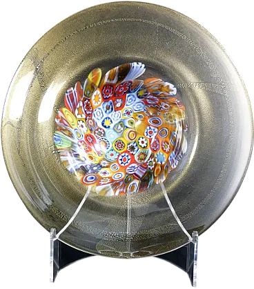 Blown Murano glass dish by Giampaolo Nason, 1990s