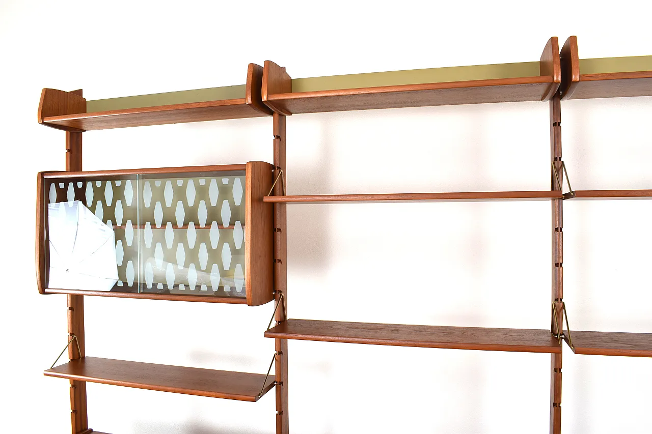 Ergo teak wall unit by Texmon e Blindheim for Mobelfabrikk, 60s 6