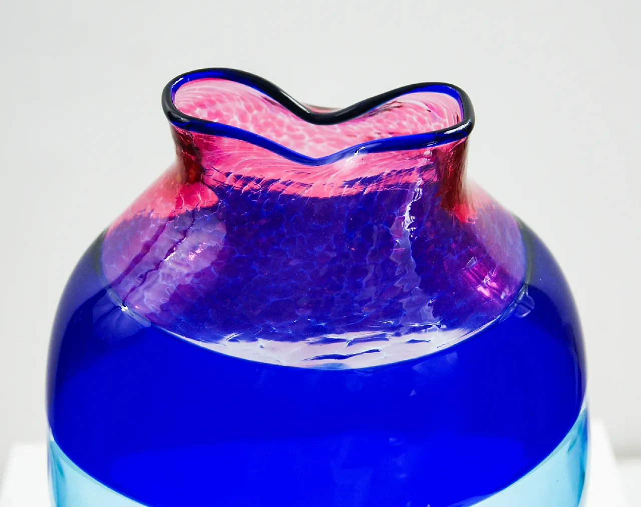 Multicoloured Murano glass vase by Albarelli for Cenedese, 1970s 3