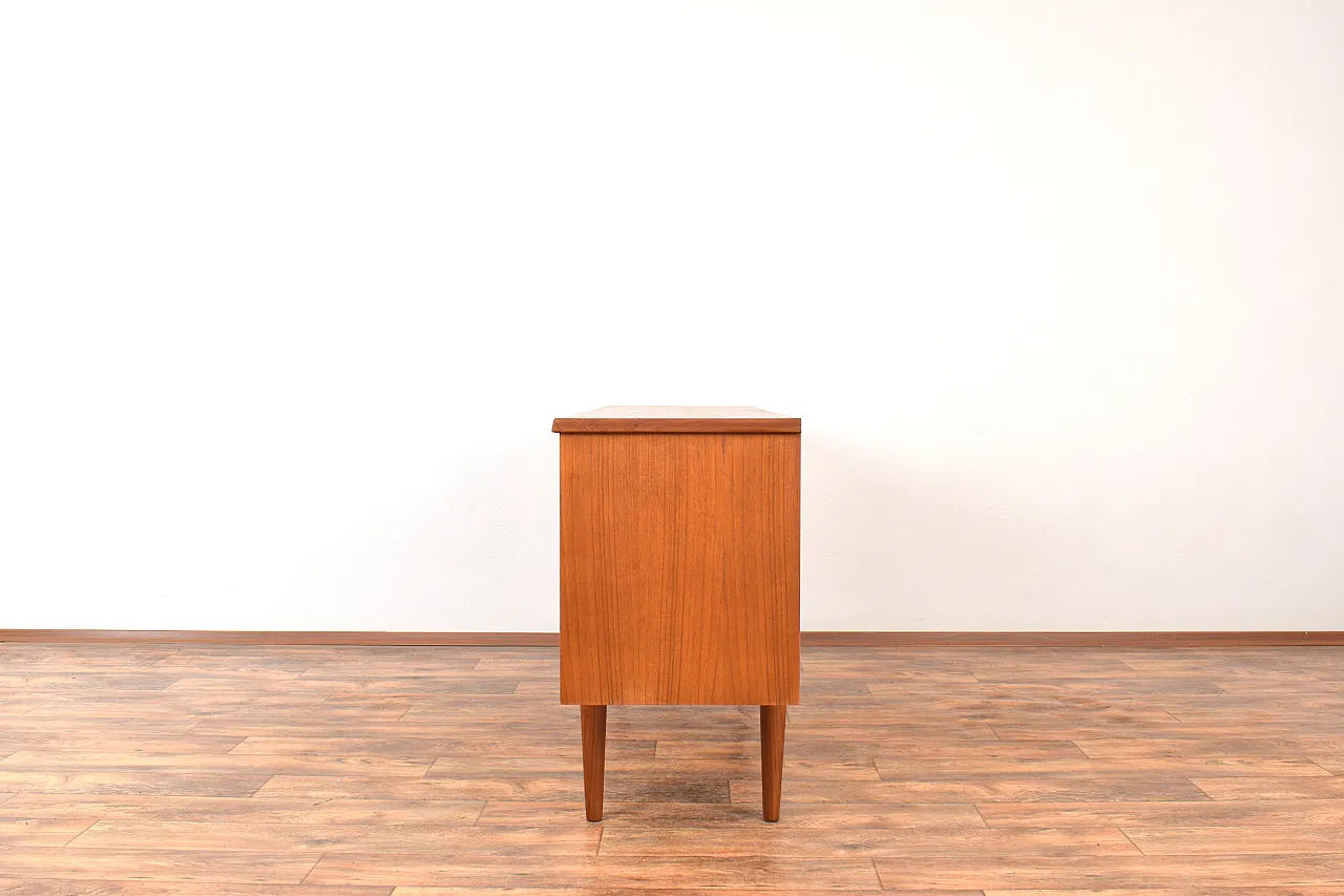 Mid-Century Op-Art Hand-Painted Teak Sideboard by Gustav Bahus, 1960s 7