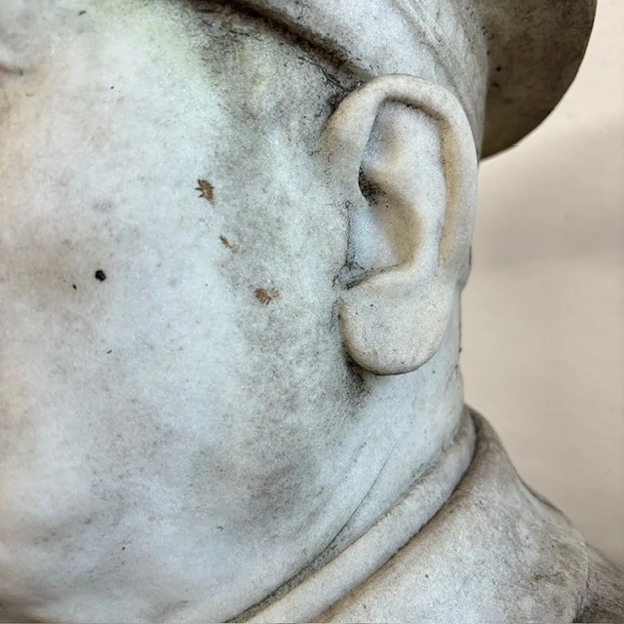 Carrara marble bust of a Savoy General, 1850 13