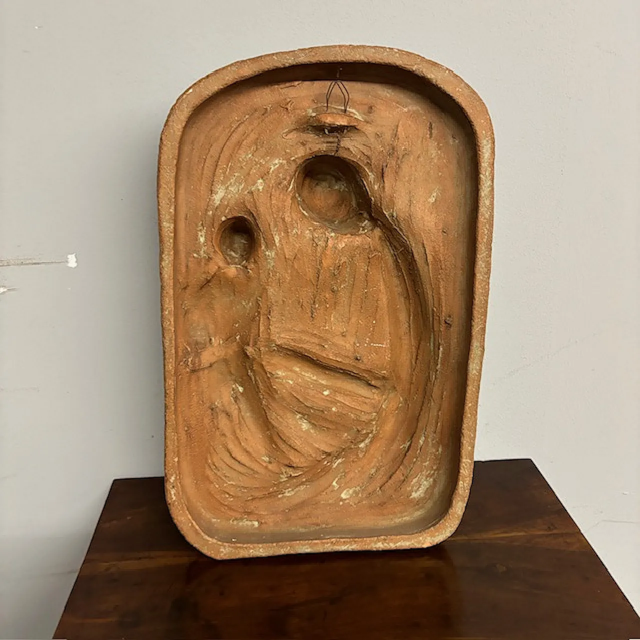 Terracotta plaque Virgin with Child, 19th century 9