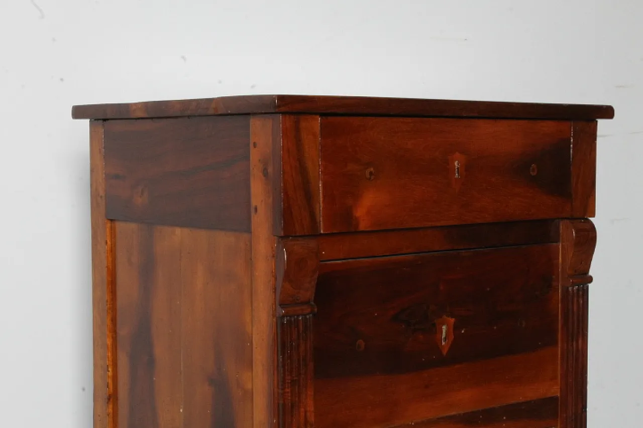 Sienese sideboard Louis XVI in solid walnut, late 18th century 5