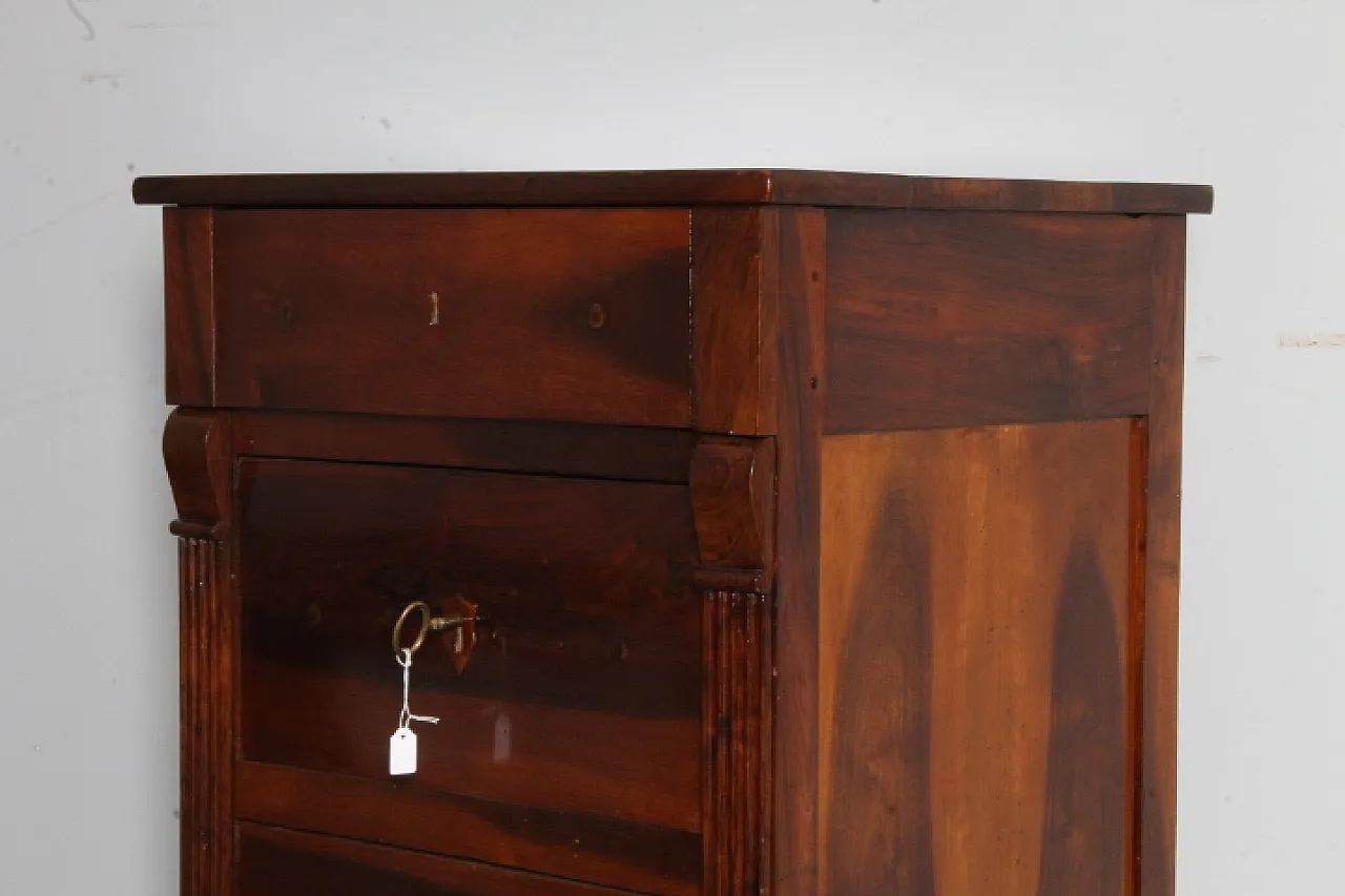 Sienese sideboard Louis XVI in solid walnut, late 18th century 13