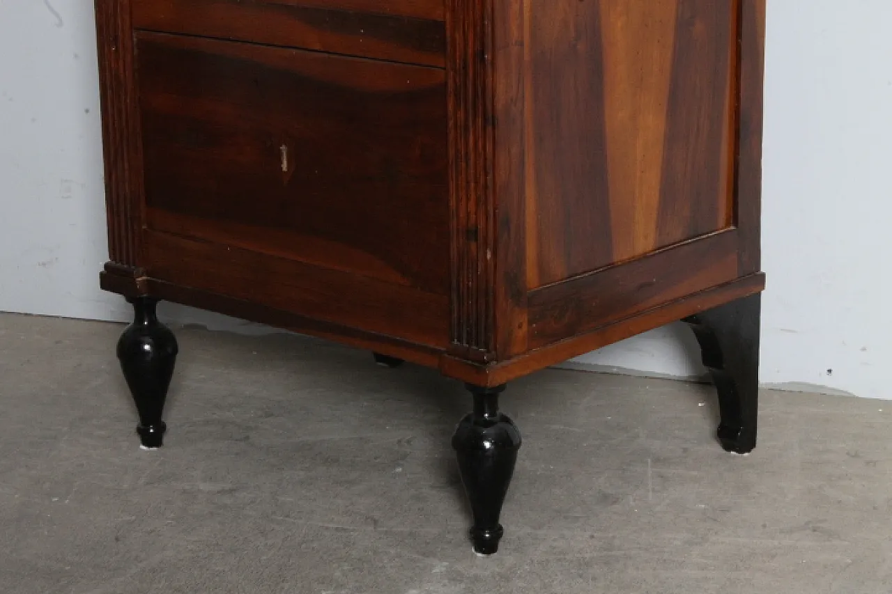 Sienese sideboard Louis XVI in solid walnut, late 18th century 14