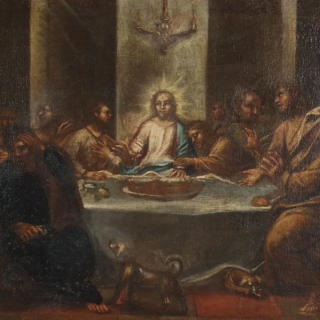 The Last Supper, oil on canvas, 18th century 3