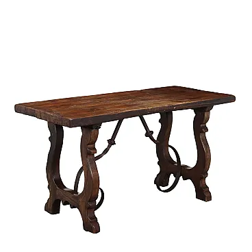 Renaissance-style chestnut table, mid-19th century