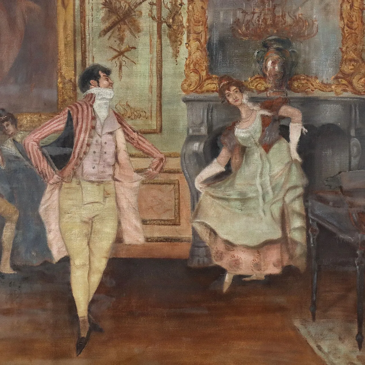 Dance Scene, tempera on canvas, 1920s 3