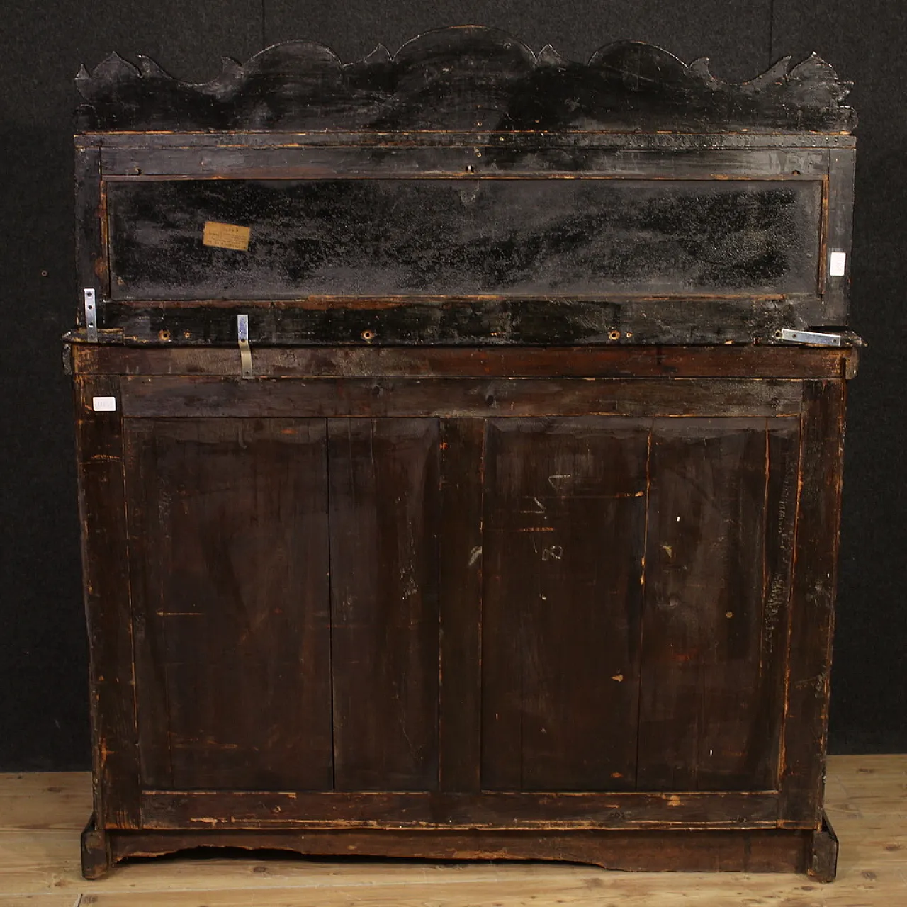 R. Strahan, English lacquered & painted sideboard buffet, 19th century 5