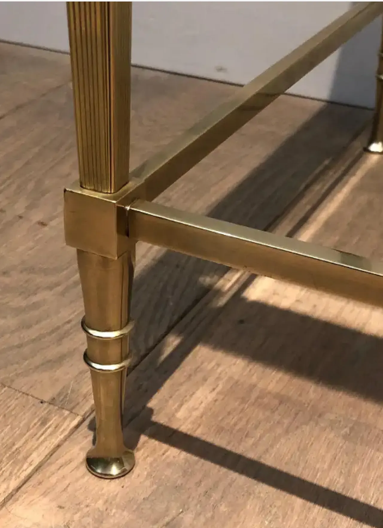 Neoclassical style brass side table by Maison Jansen, 1940s 7