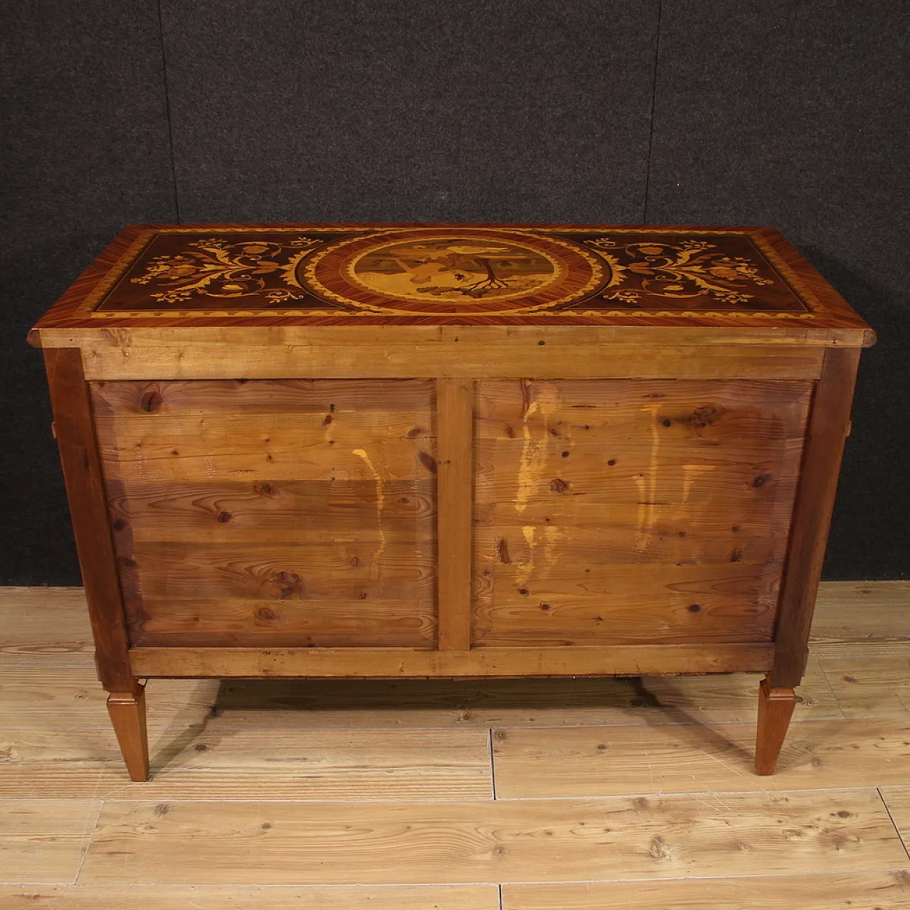 Louis XVI style inlay chest of drawers, 20th century 6