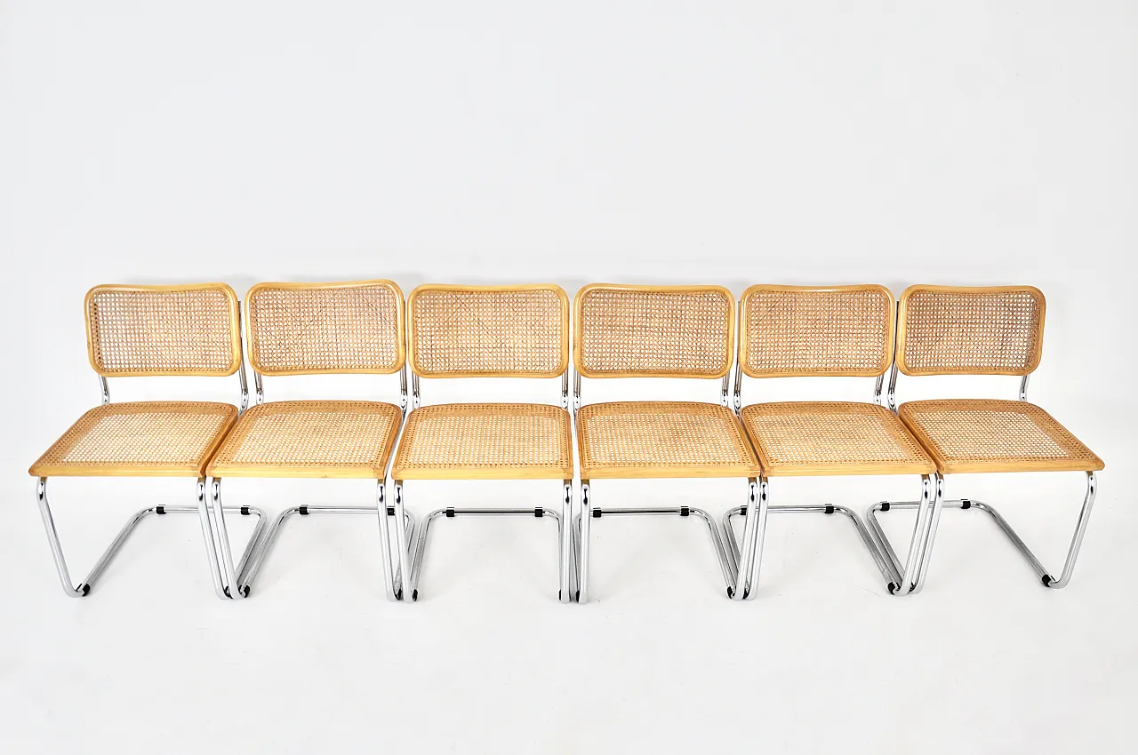 Dining Chairs Style B32 by Marcel Breuer, set of 6 7