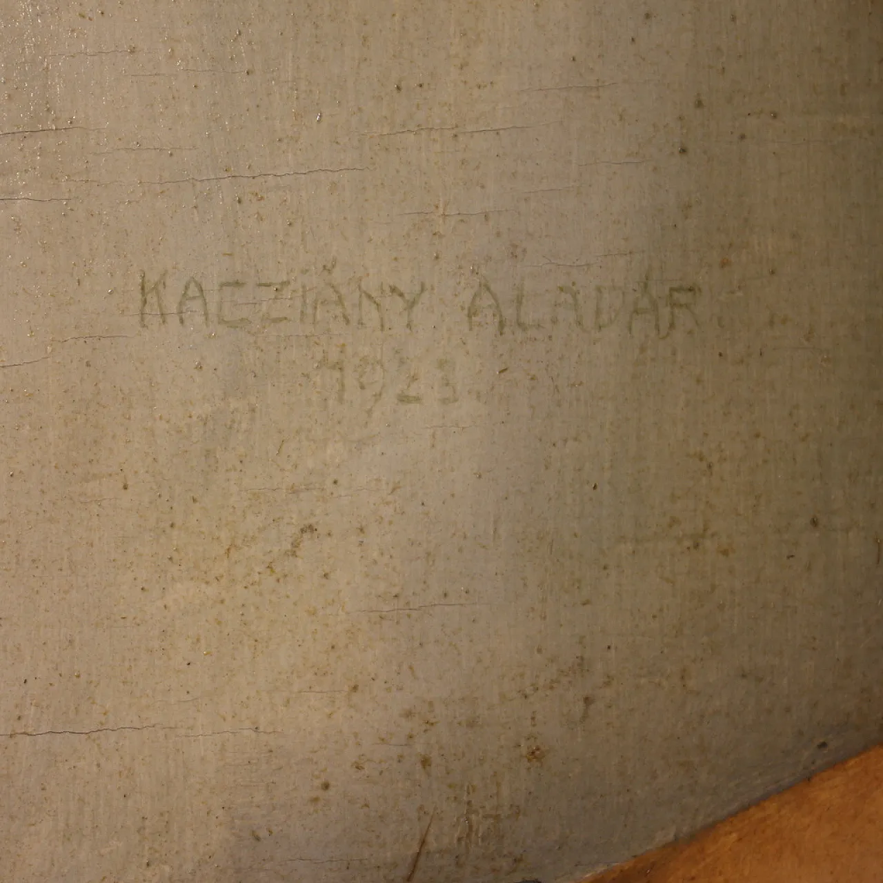 Aladár Kacziány, Portrait of a woman, signed  and dated, 1923 5