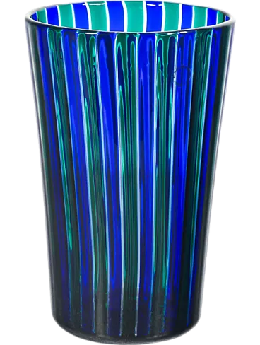 Murano blown glass reed vase by Gio Ponti for Venini, 2000s