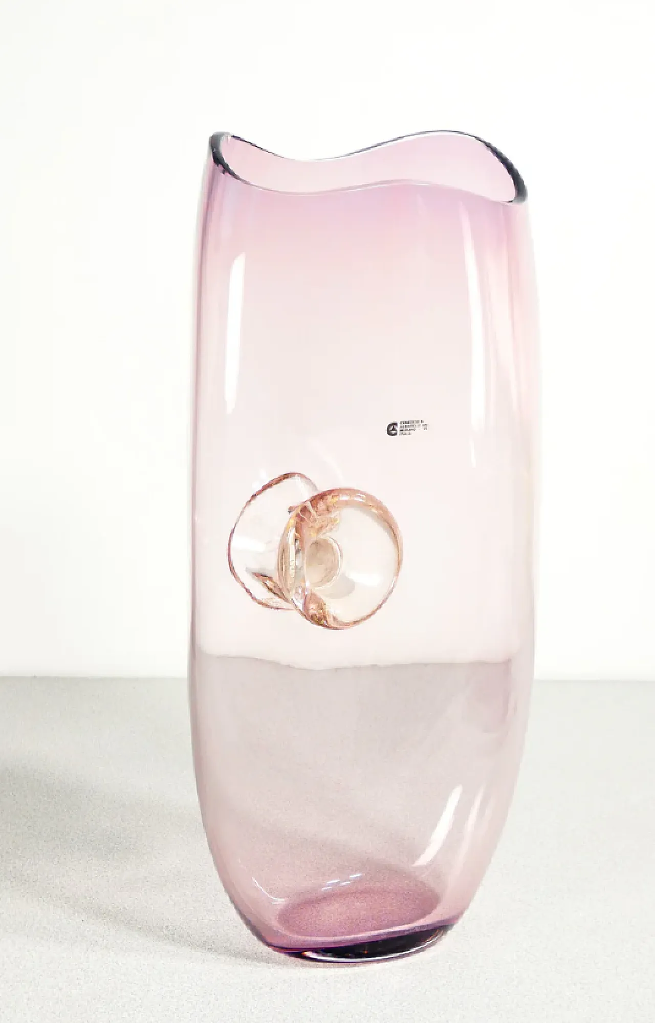 Blown glass vase by Gino Cenedese and Maurizio Albarelli, 1970s 7