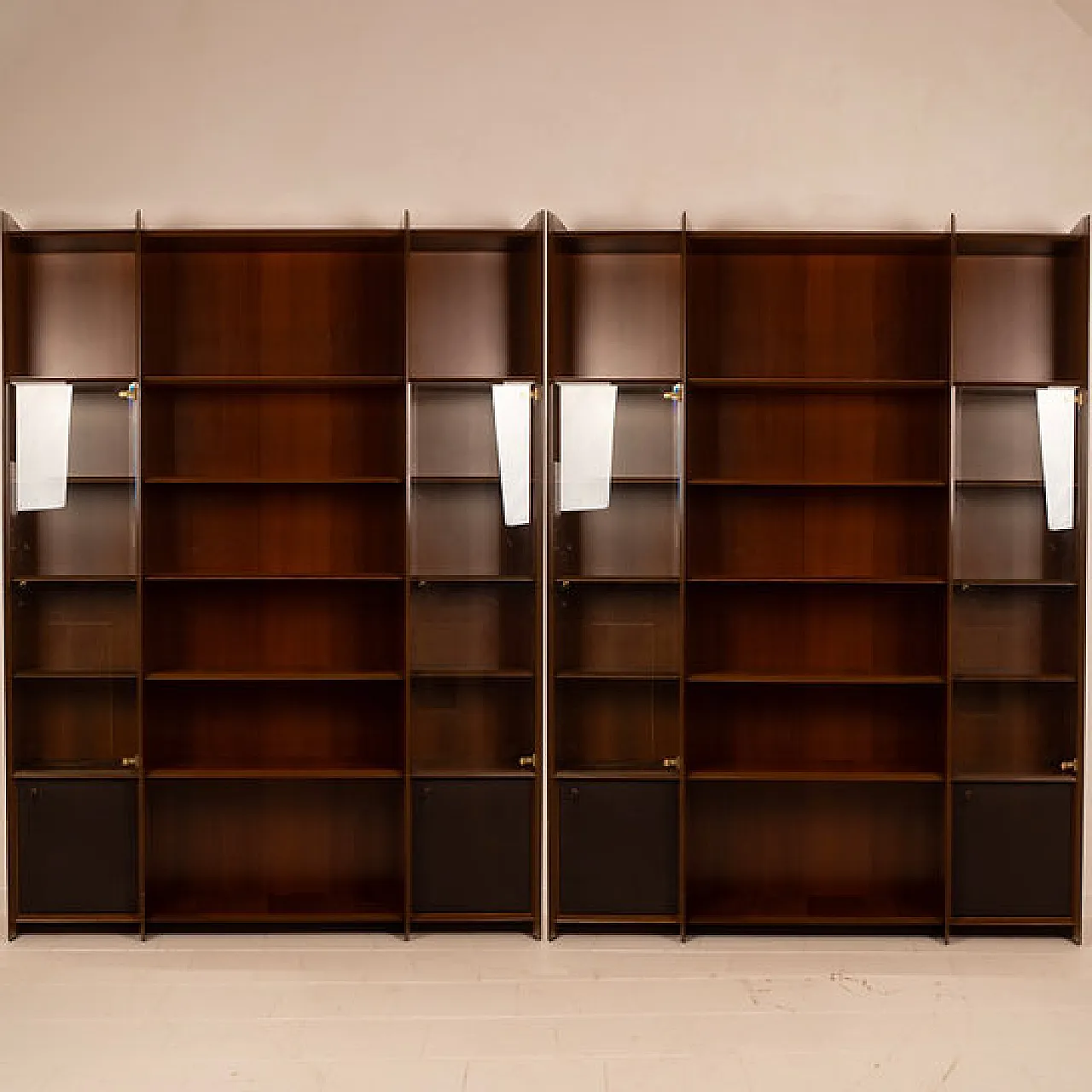 Pair of Artona bookcases by Afra and Tobia Scarpa for Maxalto, 1970s 11