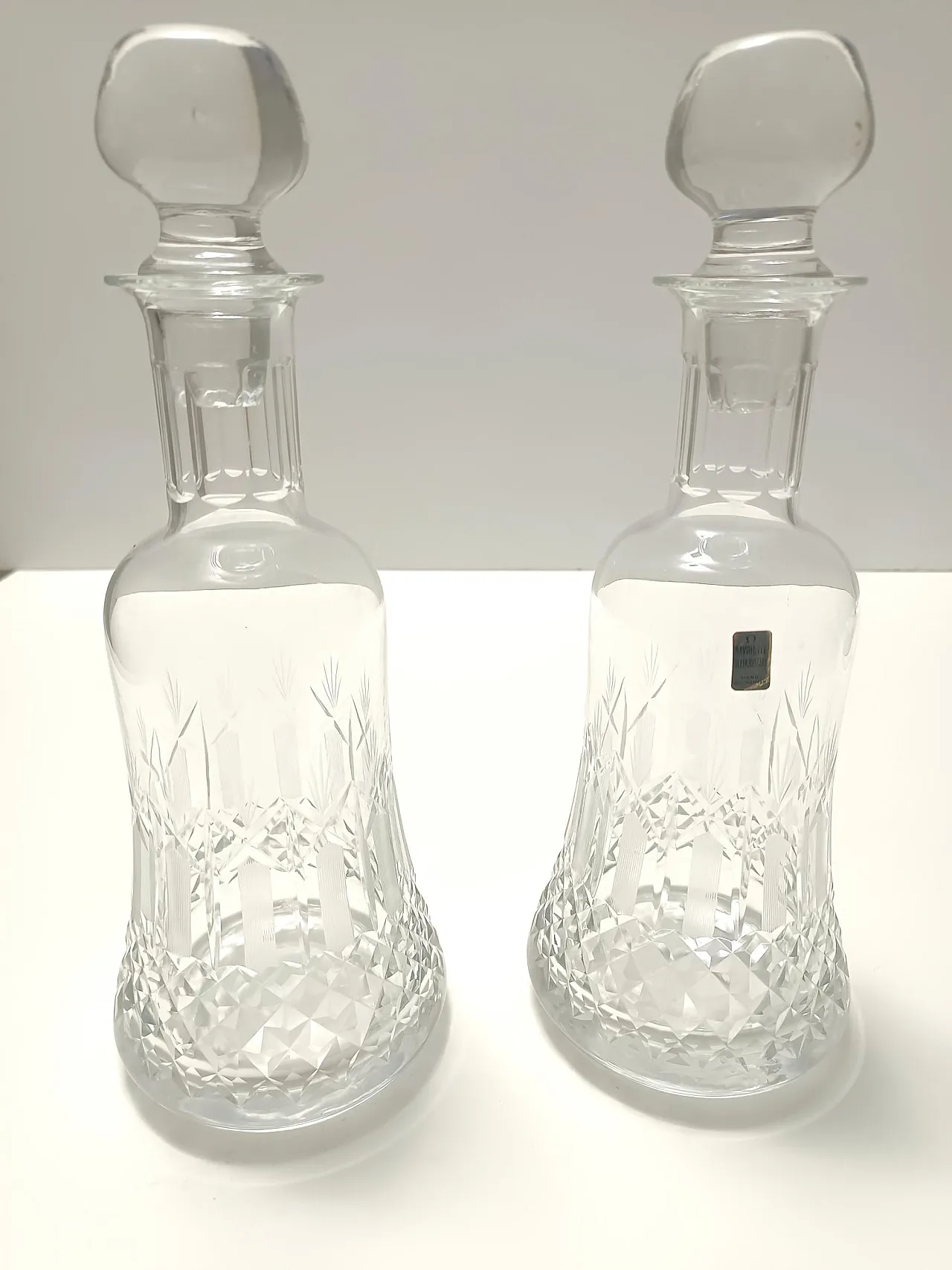 Pair of crystal decanter bottles by Bleikristall, Germany, '70 2