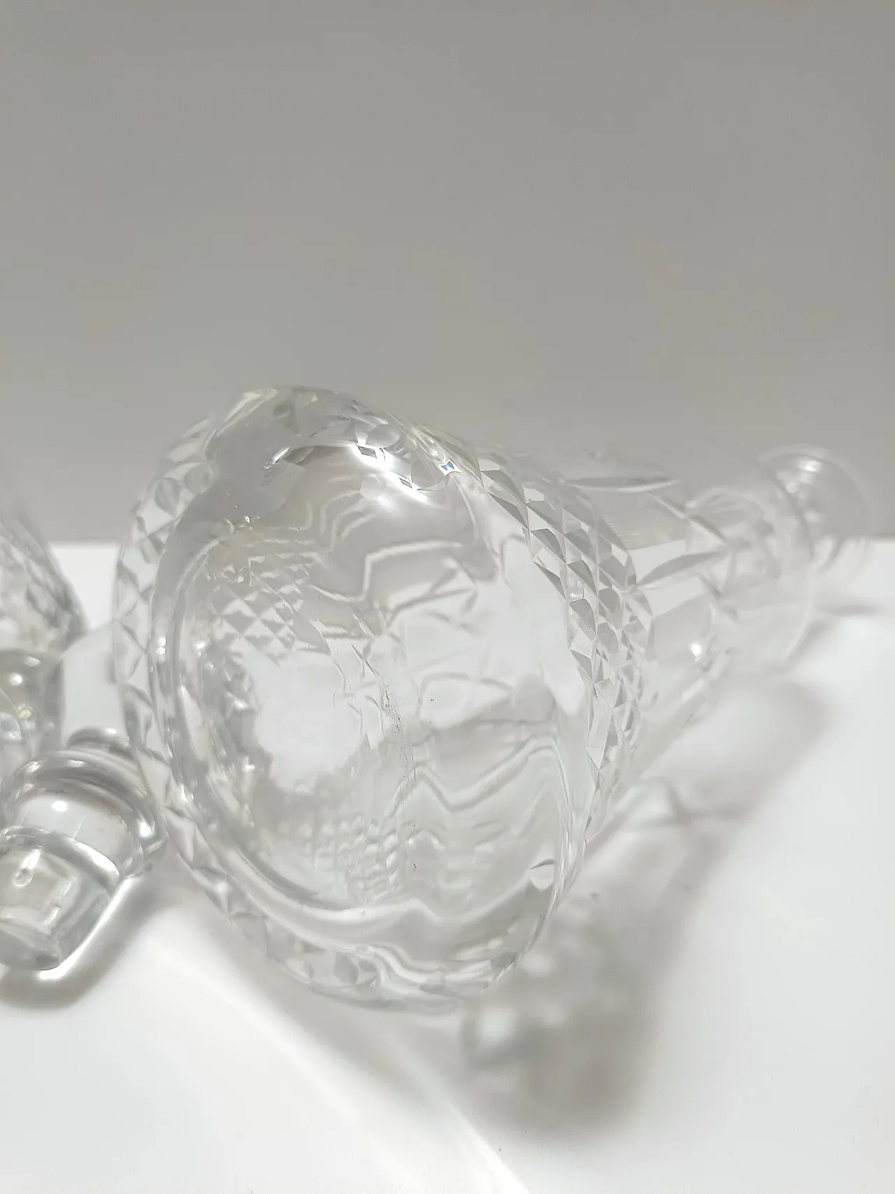 Pair of crystal decanter bottles by Bleikristall, Germany, '70 4