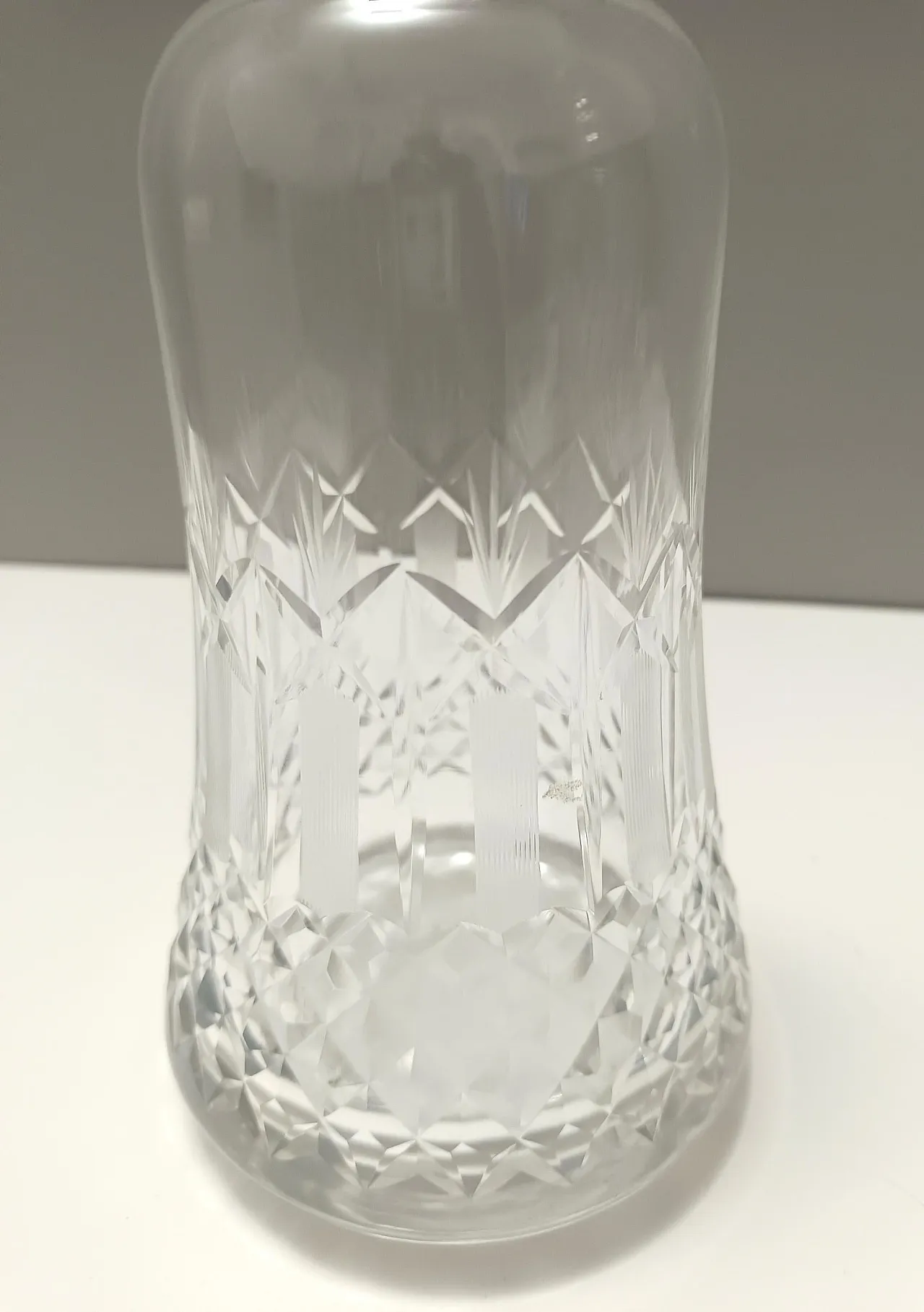 Pair of crystal decanter bottles by Bleikristall, Germany, 60s 13