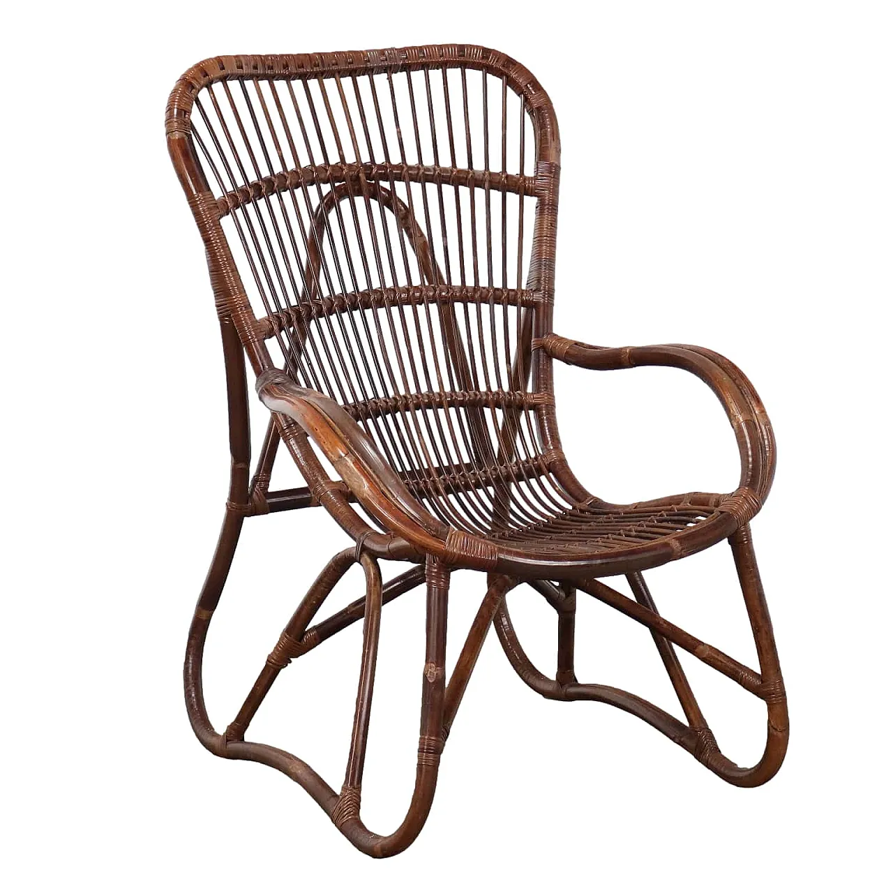 Bamboo armchair, late 20th century 1