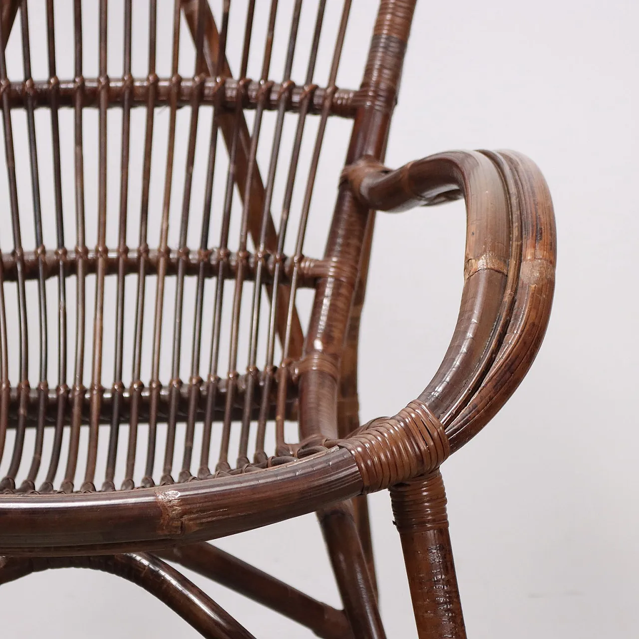 Bamboo armchair, late 20th century 5